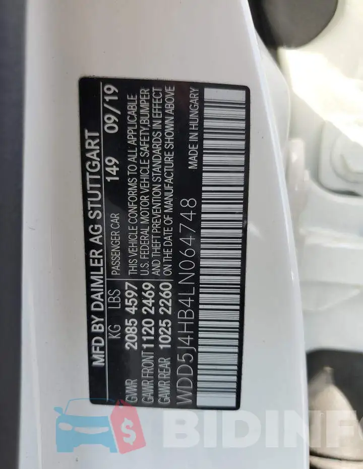 WDD5J4HB4LN064748 Photo# 10