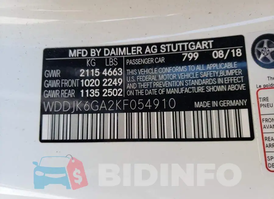 WDDJK6GA2KF054910 Photo# 10