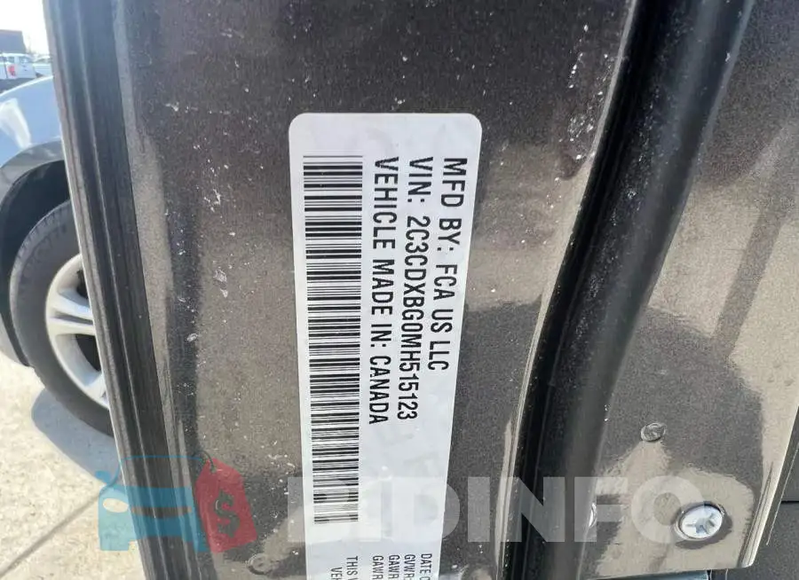 2C3CDXBG0MH515123 Photo# 10