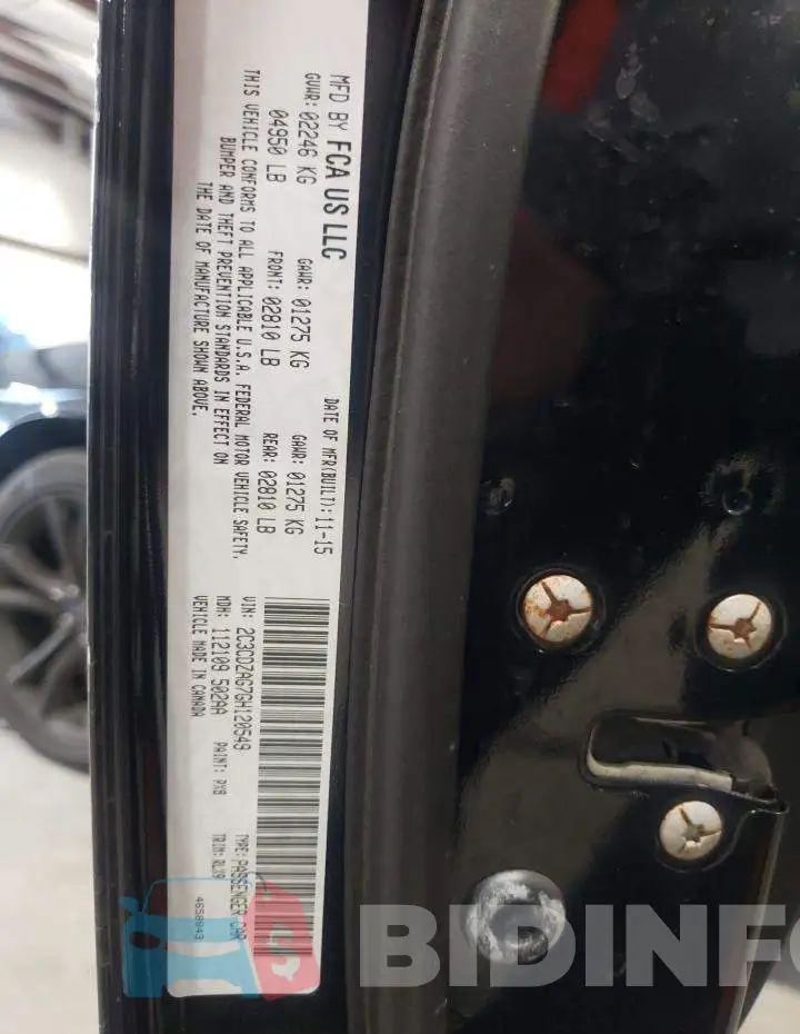 2C3CDZAG7GH120549 Photo# 10