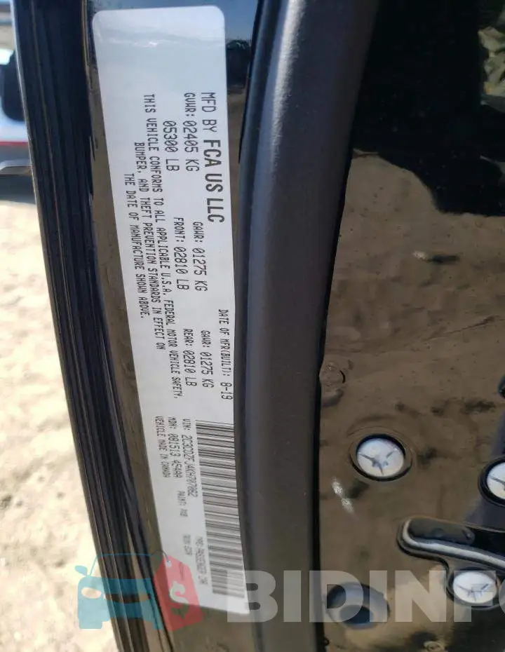 2C3CDZFJ4KH707062 Photo# 10