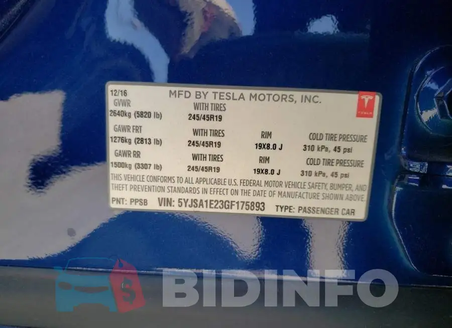 5YJSA1E23GF175893 Photo# 10
