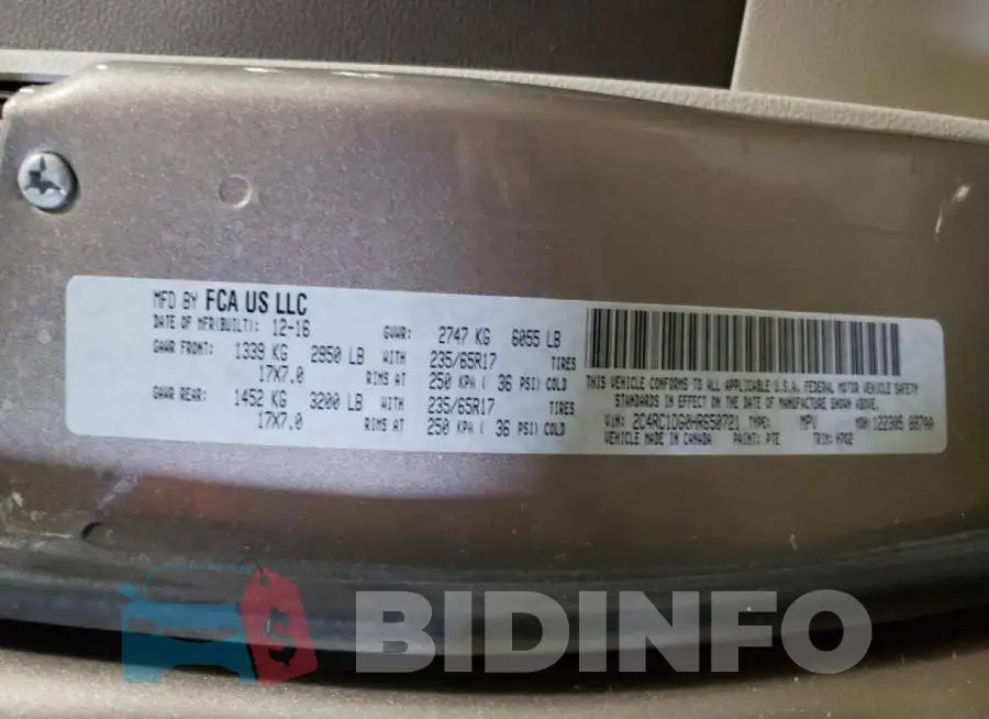 2C4RC1DG0HR650721 Photo# 10