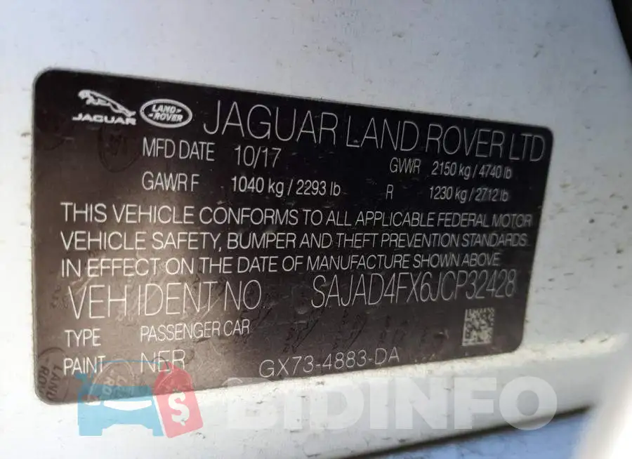 SAJAD4FX6JCP32428 Photo# 10