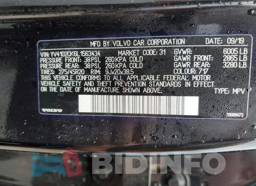 YV4102CK6L1563434 Photo# 10