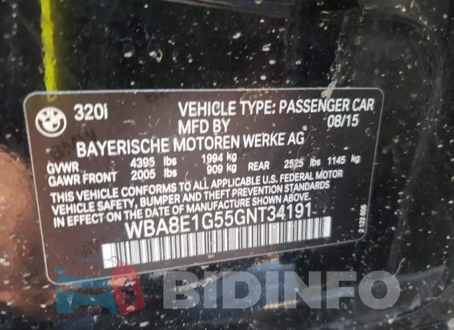 WBA8E1G55GNT34191 Photo# 10