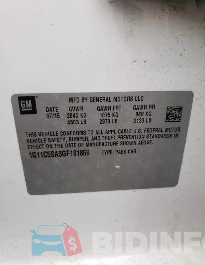 1G11C5SA3GF101869 Photo# 10