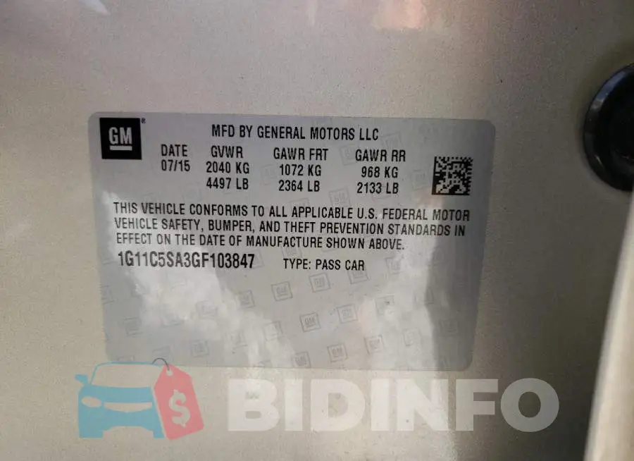 1G11C5SA3GF103847 Photo# 10
