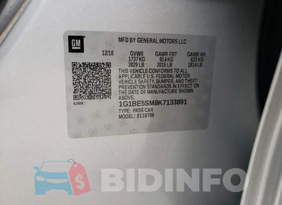 1G1BE5SM8K7133891 Photo# 10