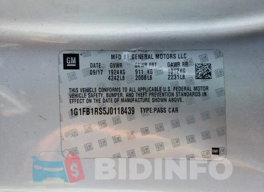 1G1FB1RS5J0118439 Photo# 10