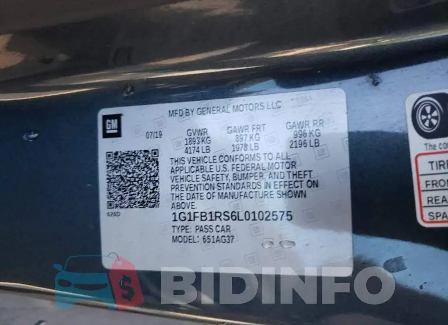 1G1FB1RS6L0102575 Photo# 10