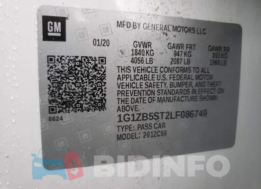 1G1ZB5ST2LF086749 Photo# 10
