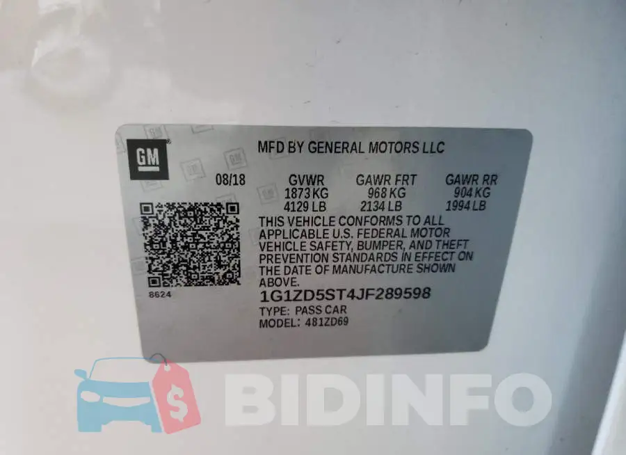 1G1ZD5ST4JF289598 Photo# 10