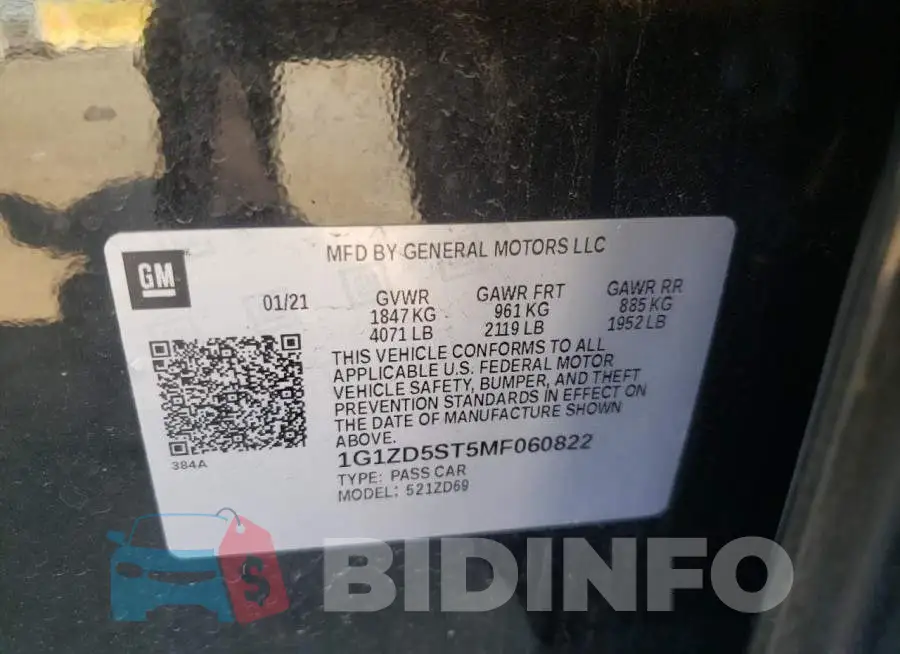 1G1ZD5ST5MF060822 Photo# 10