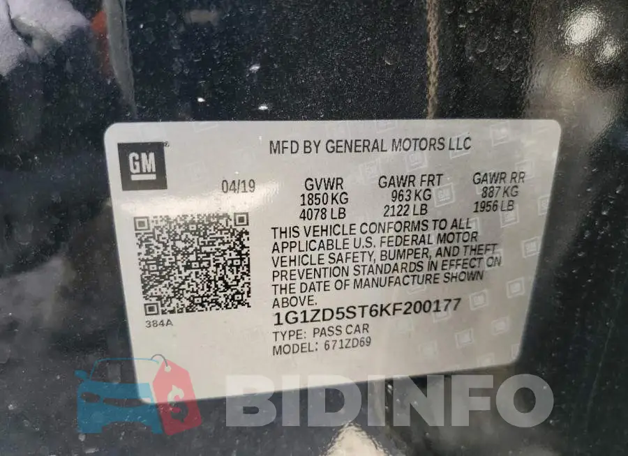 1G1ZD5ST6KF200177 Photo# 10