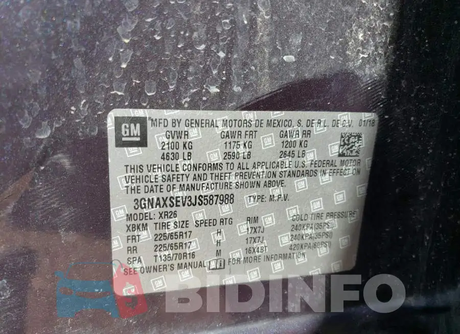 3GNAXSEV3JS587988 Photo# 10