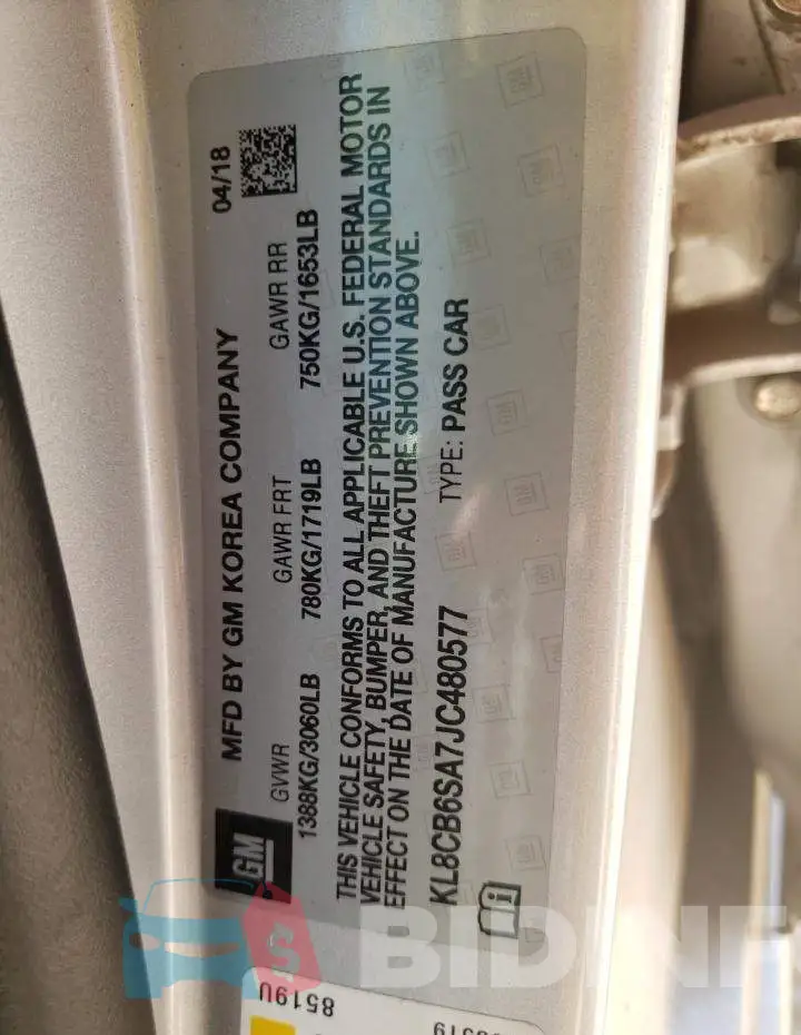 KL8CB6SA7JC480577 Photo# 10