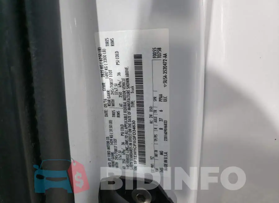 1FTEW1CPXGFD34630 Photo# 10