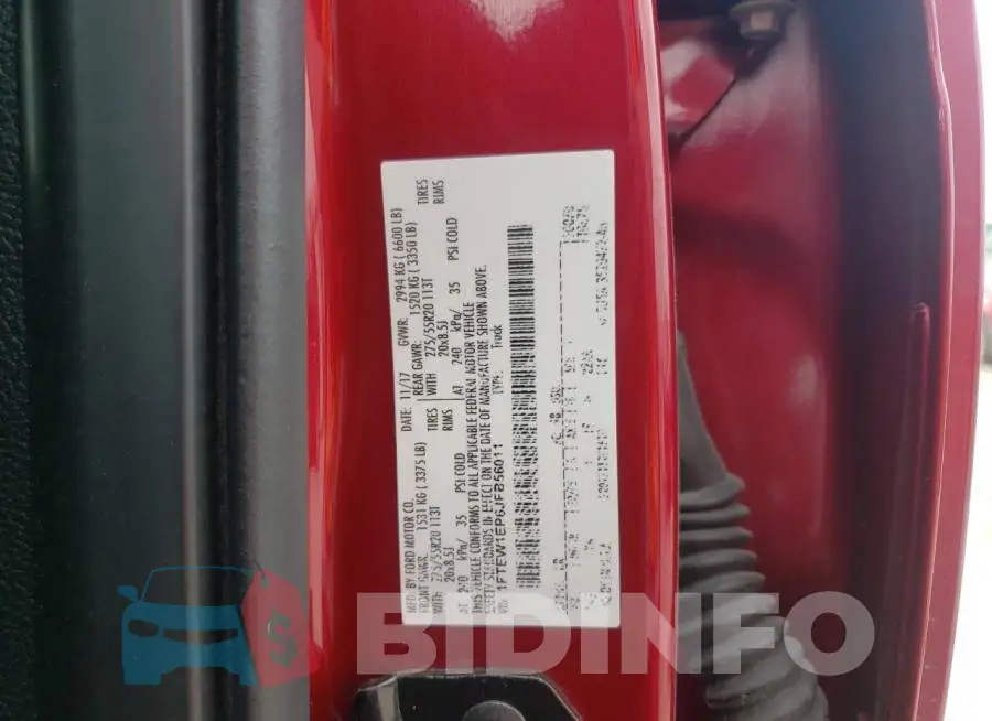 1FTEW1EP6JFB56011 Photo# 10
