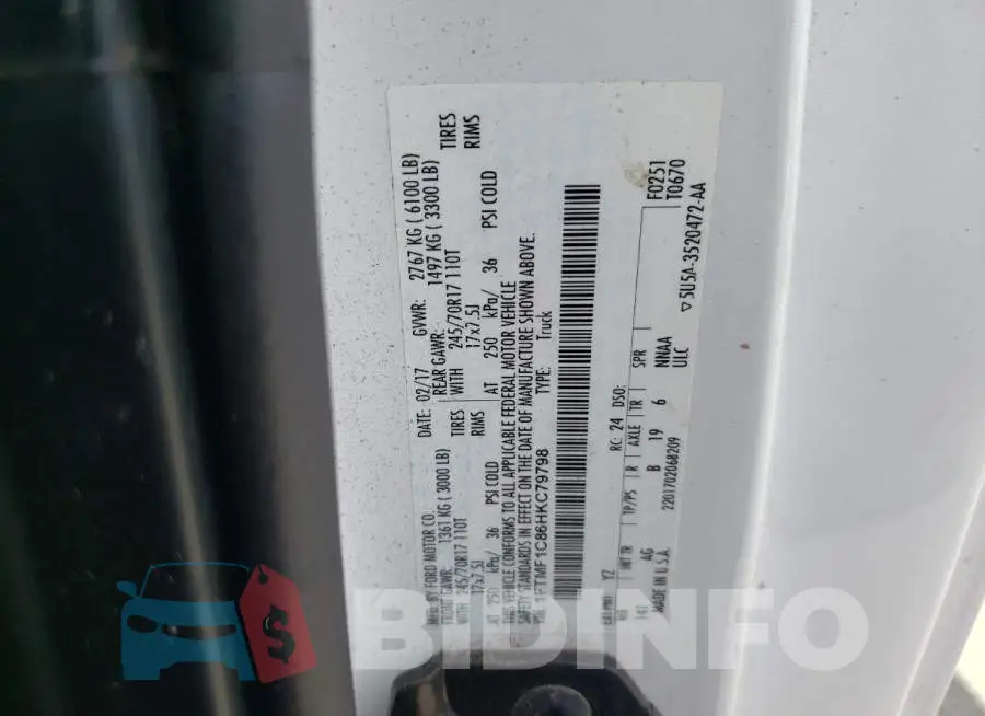 1FTMF1C86HKC79798 Photo# 10