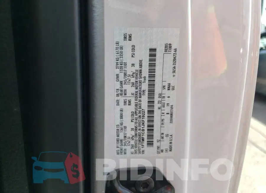 1FTMF1CB1JKF19227 Photo# 10