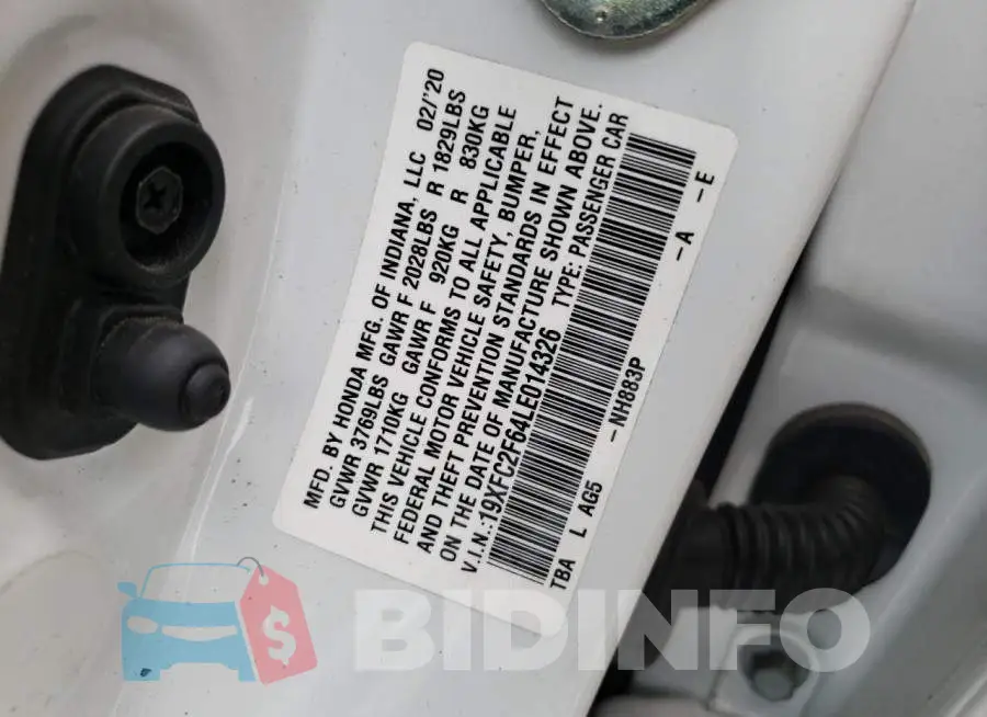 19XFC2F64LE014326 Photo# 10
