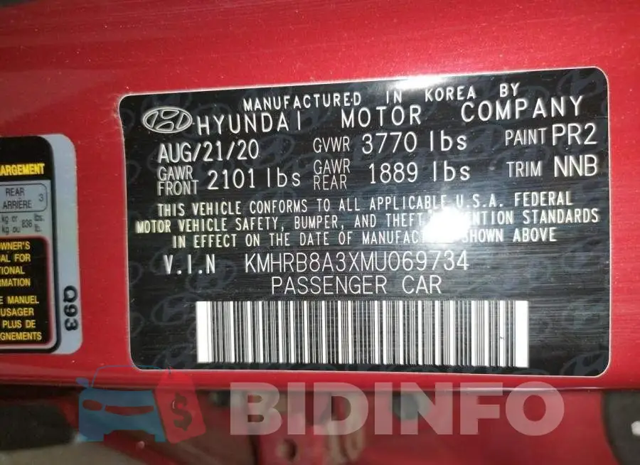 KMHRB8A3XMU069734 Photo# 10