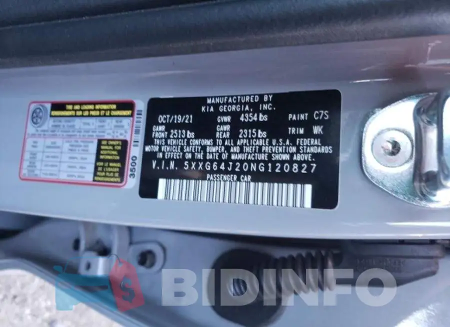 5XXG64J20NG120827 Photo# 10
