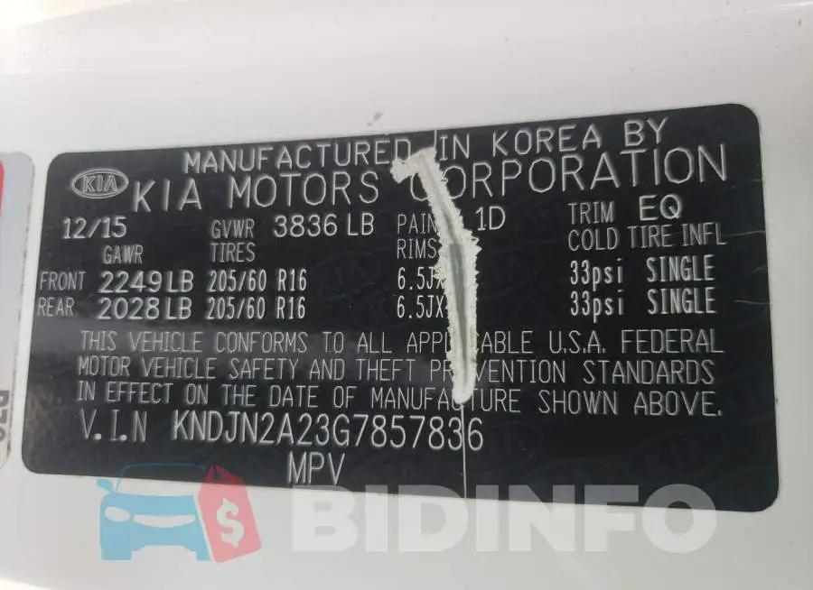 KNDJN2A23G7857836 Photo# 10