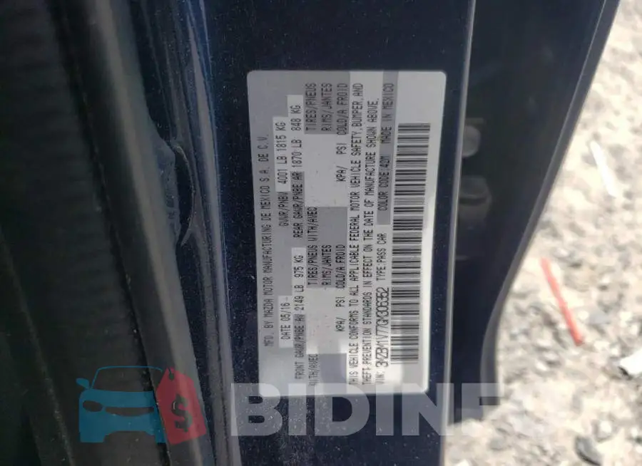 3MZBM1V77GM306352 Photo# 10
