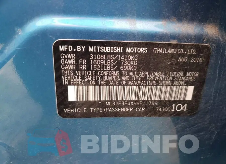 ML32F3FJXHHF11789 Photo# 10