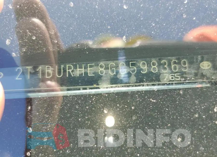 2T1BURHE8GC598369 Photo# 10