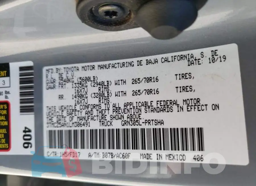 3TMCZ5AN1LM306491 Photo# 10