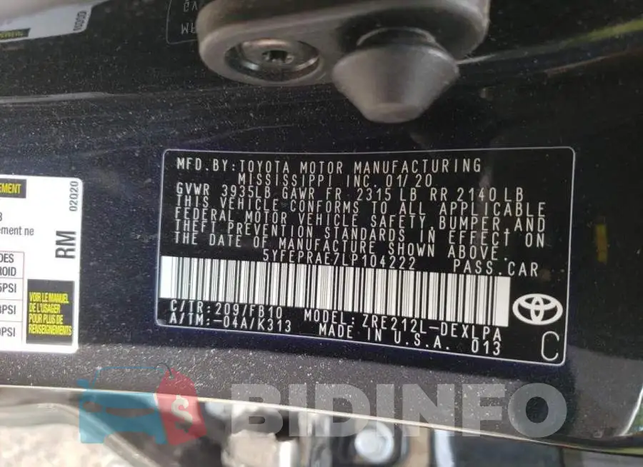 5YFEPRAE7LP104222 Photo# 10
