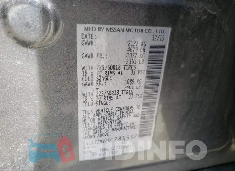 5N1AT2MV2GC785557 Photo# 10