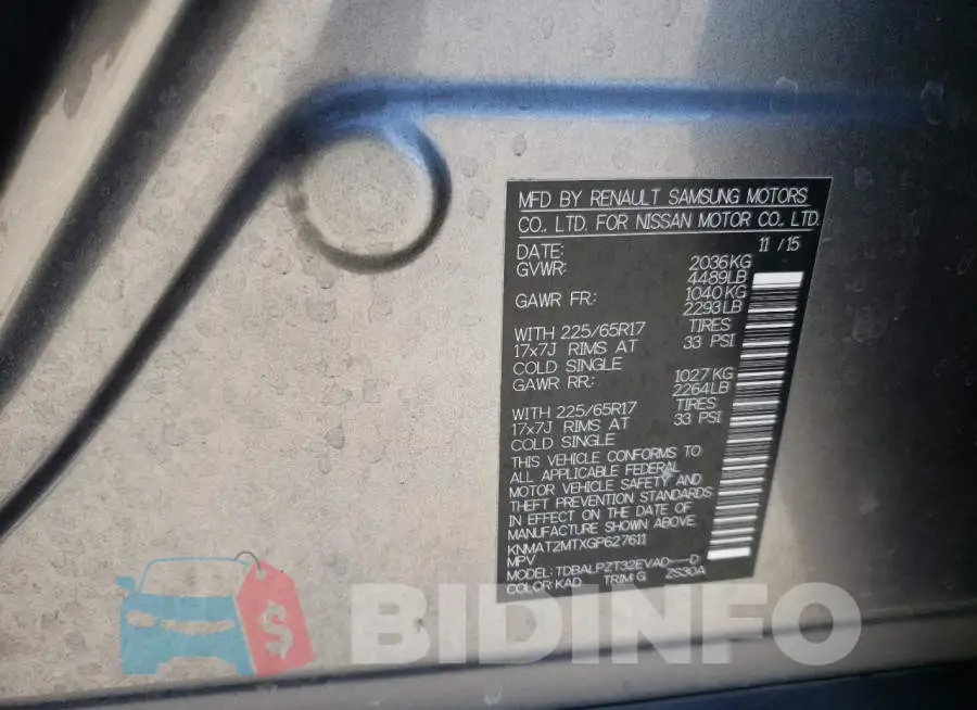 KNMAT2MTXGP627611 Photo# 10