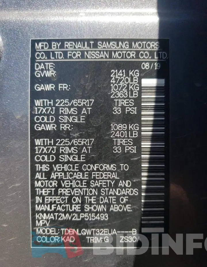 KNMAT2MV2LP515493 Photo# 10