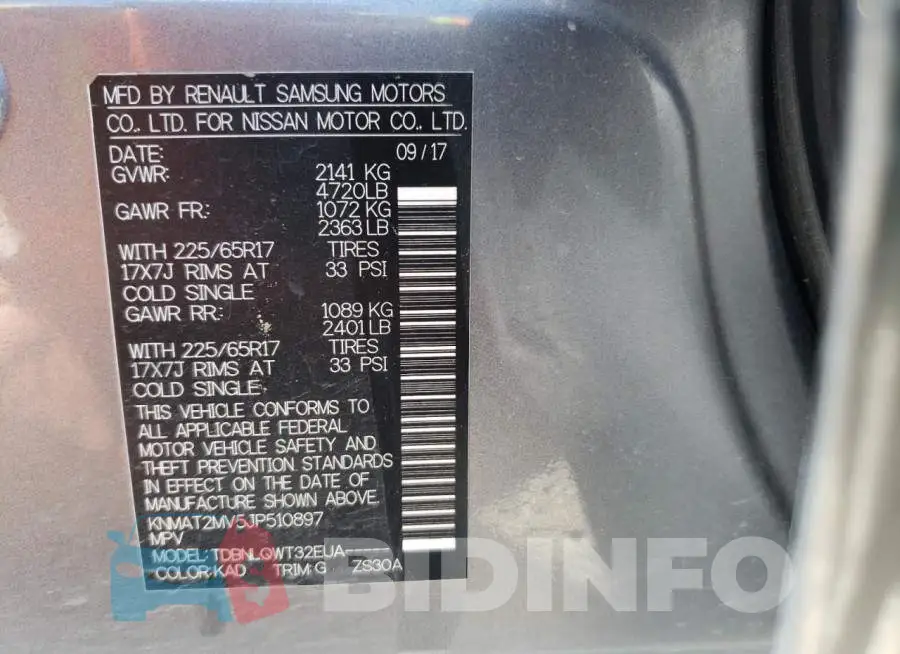 KNMAT2MV5JP510897 Photo# 10