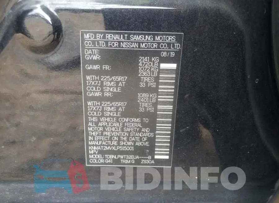 KNMAT2MVXLP515001 Photo# 10