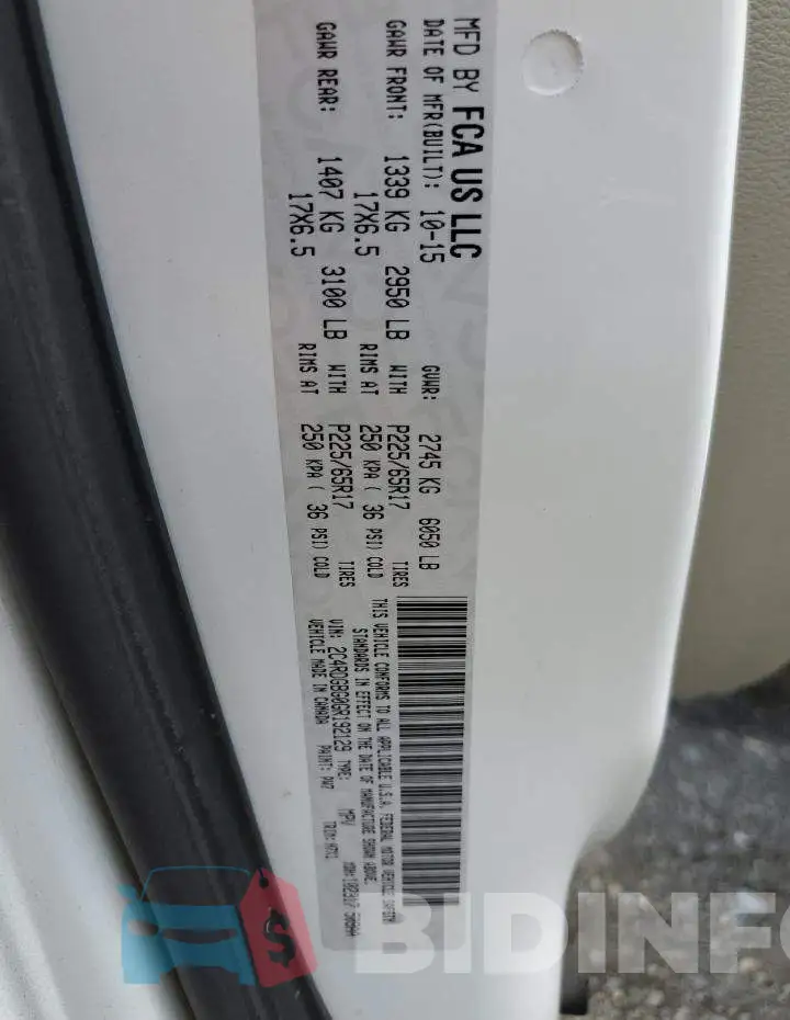 2C4RDGBG0GR192129 Photo# 10
