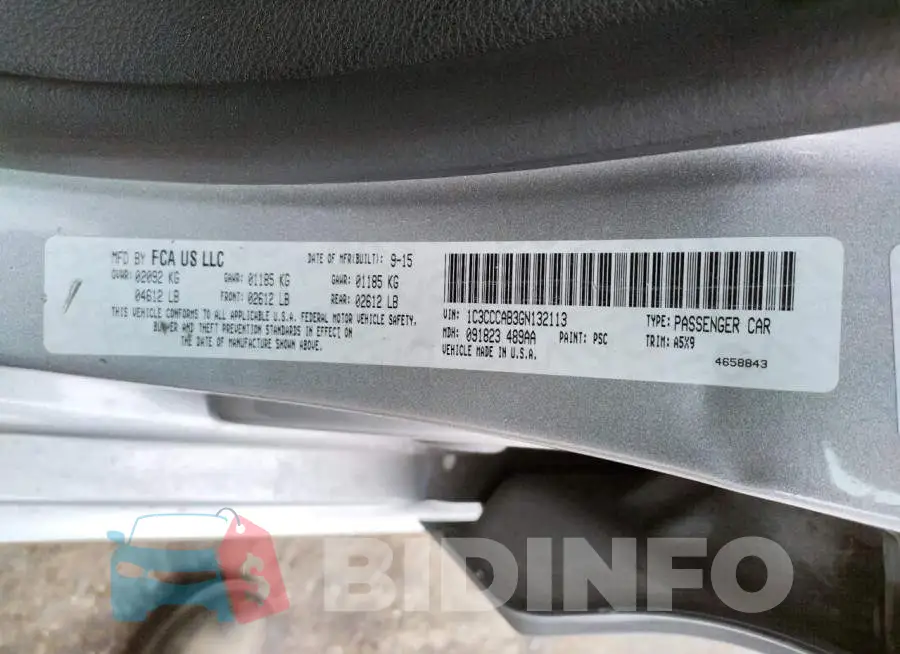 1C3CCCAB3GN132113 Photo# 10