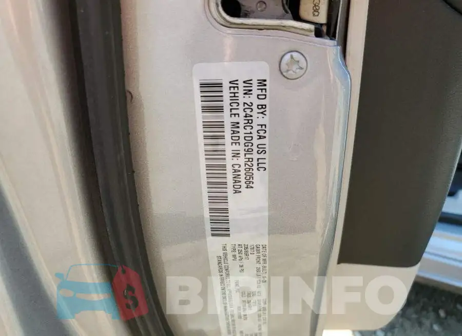 2C4RC1DG9LR260564 Photo# 10