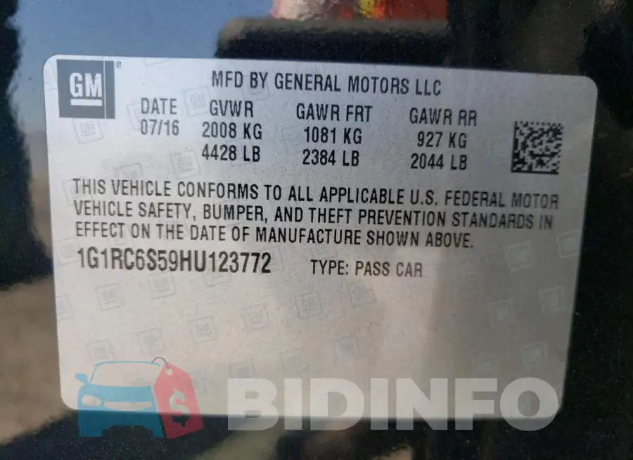 1G1RC6S59HU123772 Photo# 10