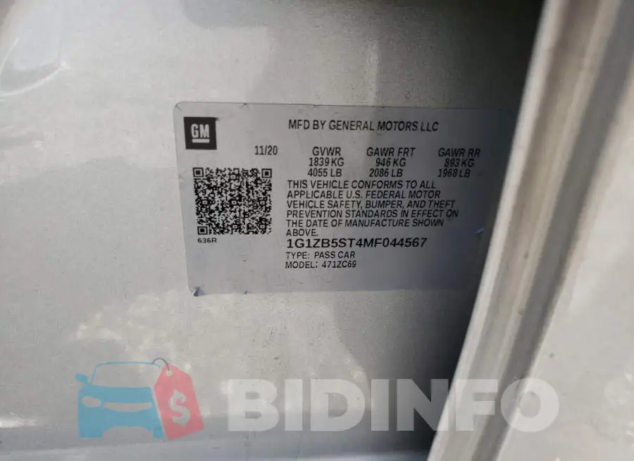1G1ZB5ST4MF044567 Photo# 10