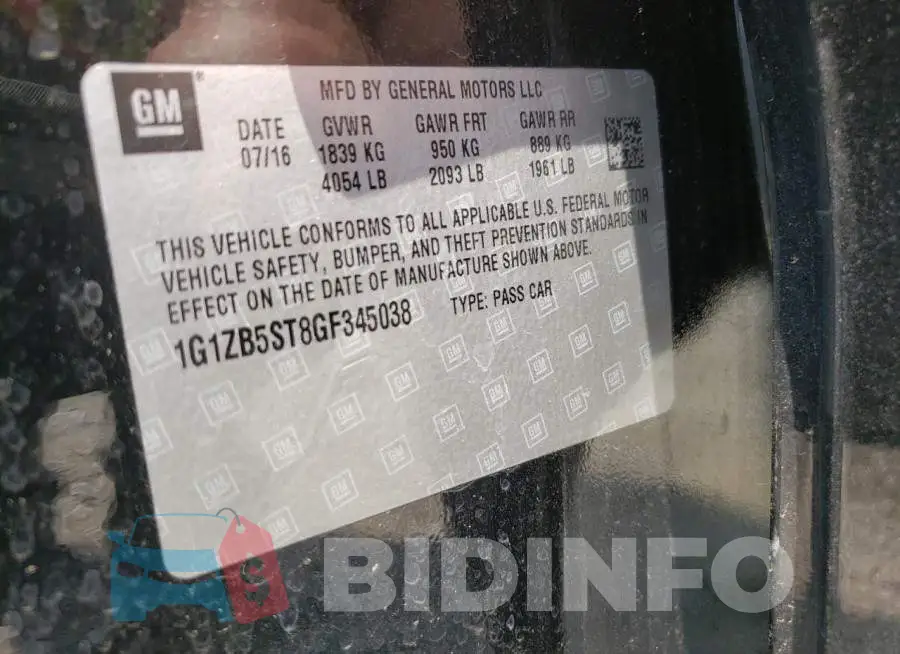 1G1ZB5ST8GF345038 Photo# 10