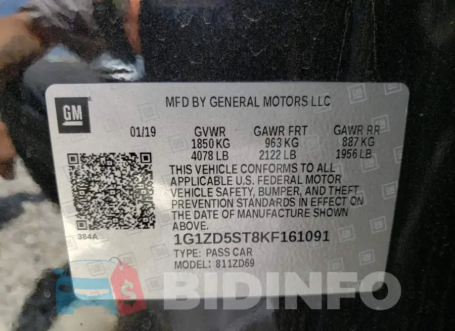 1G1ZD5ST8KF161091 Photo# 10