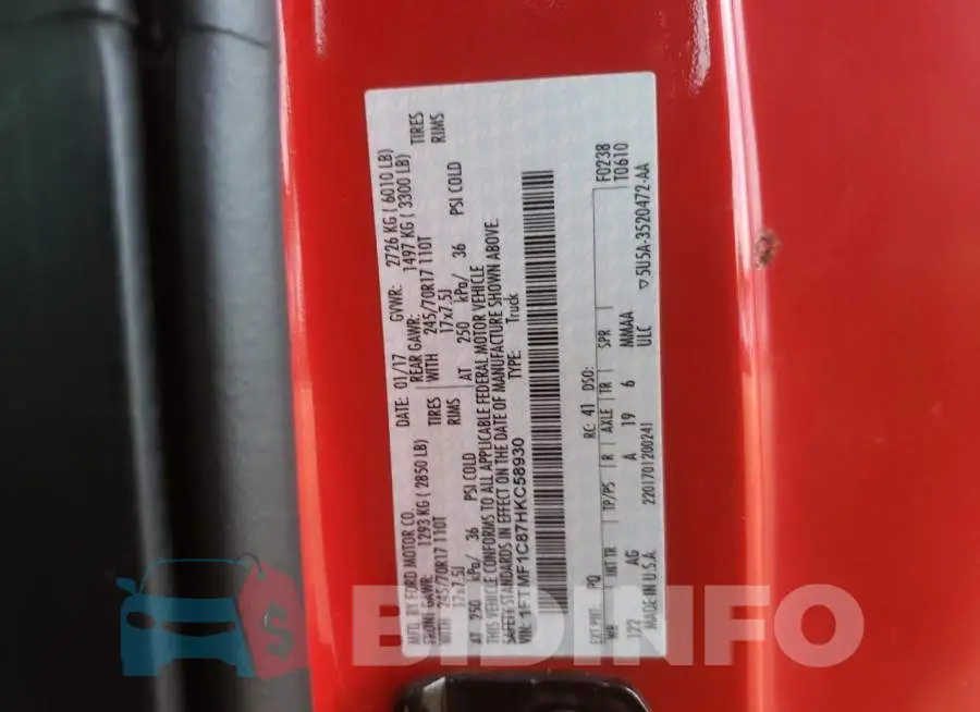 1FTMF1C87HKC58930 Photo# 10