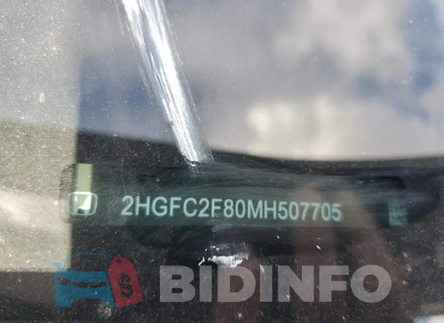 2HGFC2F80MH507705 Photo# 10