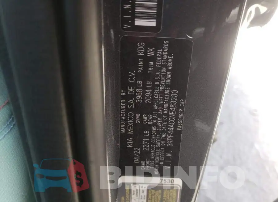 3KPF44AC0NE483230 Photo# 10