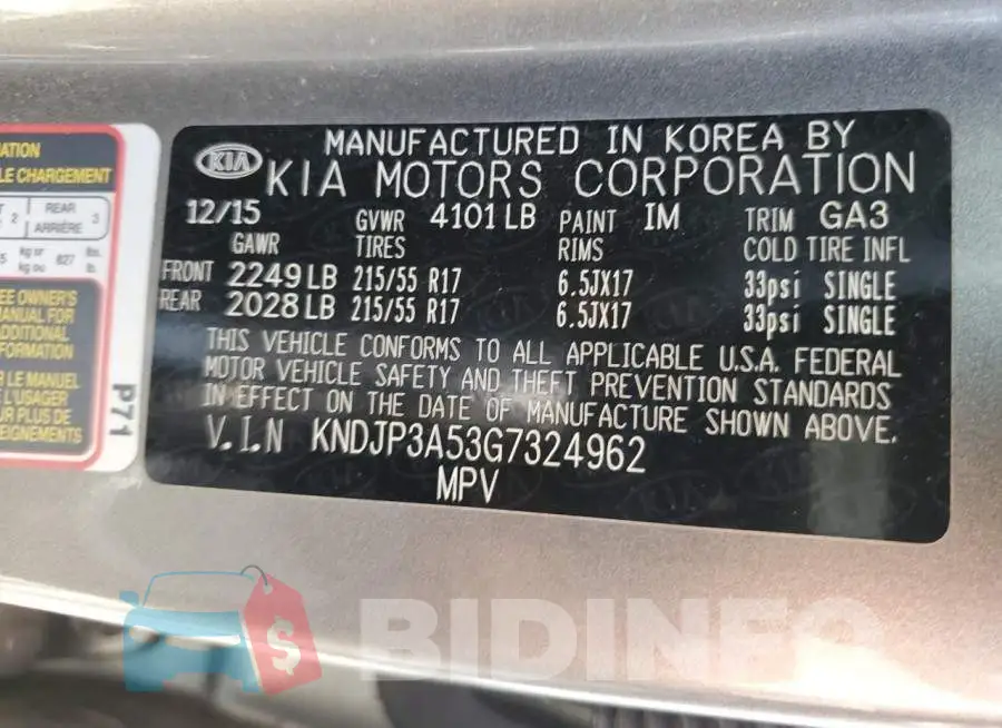 KNDJP3A53G7324962 Photo# 10